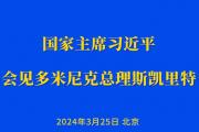 习近平会见多米尼克总理斯凯里特